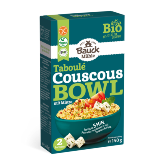 Couscous Bowl Taboulé mit Minze Bauck glutenfrei